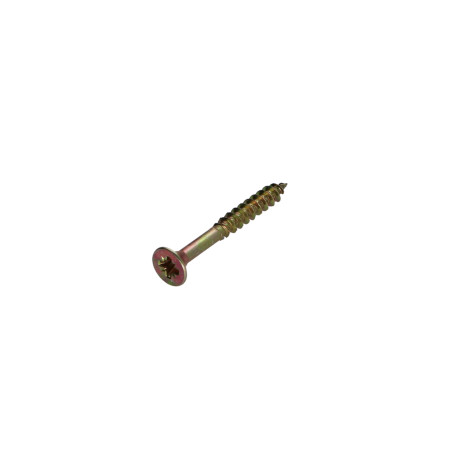 1 x Agglo houtschroeven gefreesde kop Pozi PZ7 4X35 gedeeltelijke draad Bichromaat