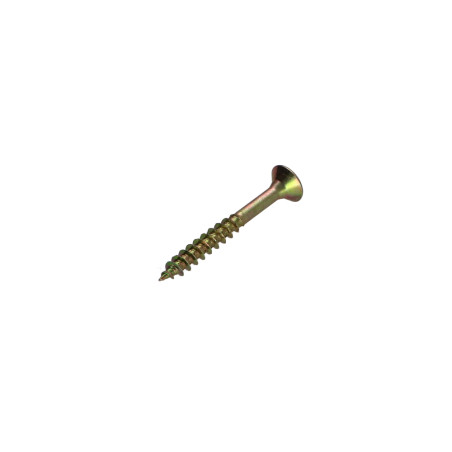 1 x Agglo houtschroeven gefreesde kop Pozi PZ7 4X35 gedeeltelijke draad Bichromaat