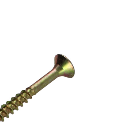 1 x Agglo houtschroeven gefreesde kop Pozi PZ7 4X35 gedeeltelijke draad Bichromaat