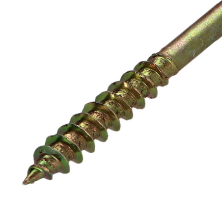 1 x Agglo houtschroeven gefreesde kop Pozi PZ7 4X35 gedeeltelijke draad Bichromaat