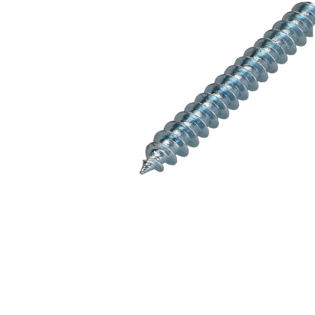 1 x Agglo houtschroeven gefreesde kop Pozi 5X80 Wit verzinkt staal