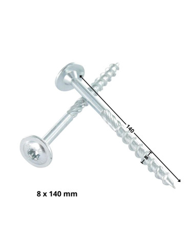1 x TEKOR houtschroeven schijfkop TORX T40...