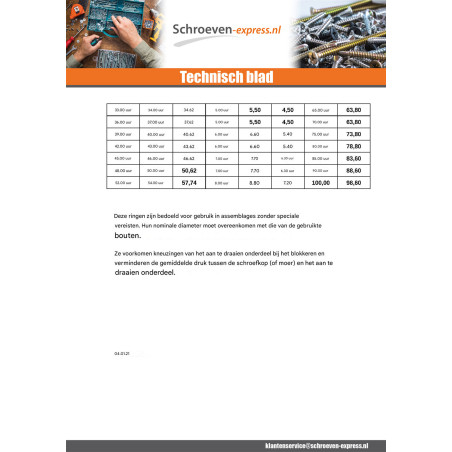 1 x Sluitring plat M3X8X0,8 M RVS A2
