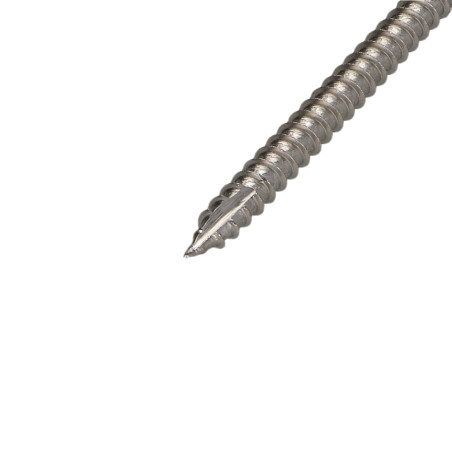 1 x Agglo houtschroeven gefreesde kop Pozi PZ7 5X50 gedeeltelijke draad Wit verzinkt staal GLEITMO 627