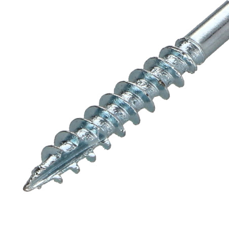 1 x TEKOR houtschroeven gefreesde kop kartel 4,5X35 bedraad op 25 TORX T25 Wit verzinkt staal