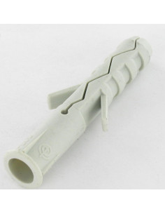 Plug Nylon met kraag 8X40 grijs 2