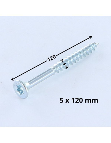 1 x Agglo houtschroeven gefreesde kop TORX T25...
