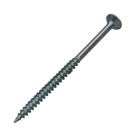 1 x TEKOR houtschroeven gefreesde kop kartel 4,5X70 bedraad op 42 TORX T20 Wit verzinkt staal anti-splijtpunt type 17 cut