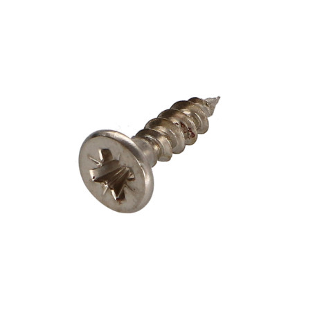 1 x Agglo houtschroeven gefreesde kop Pozi PZ7 4X16 volledige draad Chroomstaal