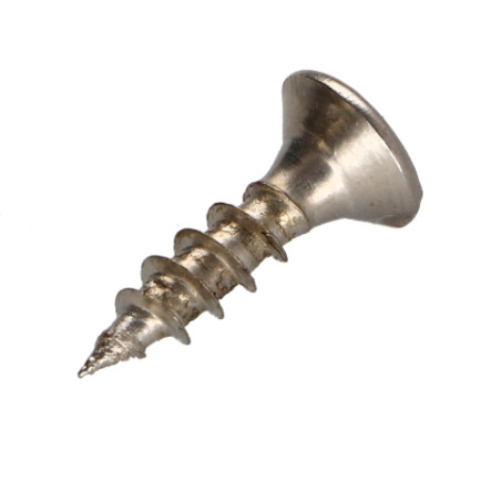 1 x Agglo houtschroeven gefreesde kop Pozi PZ7 4X16 volledige draad Chroomstaal