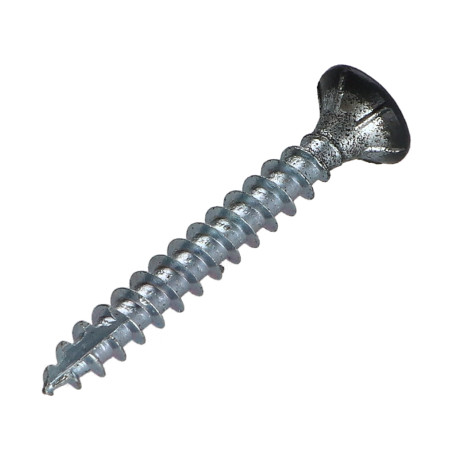 1 x TEKOR houtschroeven gefreesde kop kartel 5X40 TORX T25 anti-splijtpunt type 17 cut ZAND RAL7016 antraciet grijs