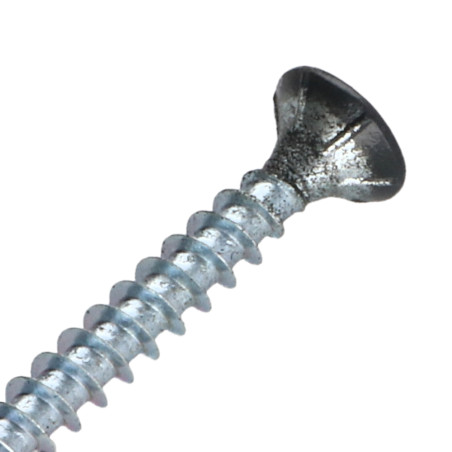 1 x TEKOR houtschroeven gefreesde kop kartel 5X40 TORX T25 anti-splijtpunt type 17 cut ZAND RAL7016 antraciet grijs