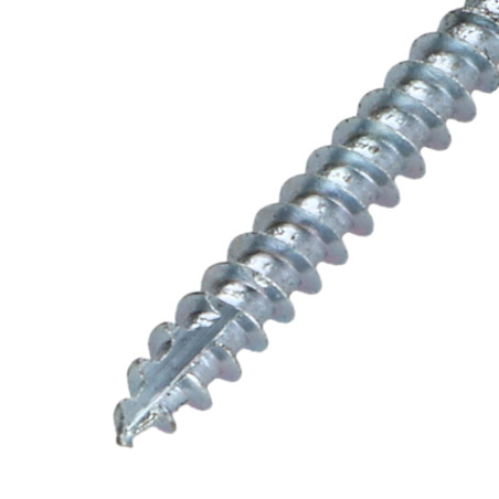 1 x TEKOR houtschroeven gefreesde kop kartel 5X40 TORX T25 anti-splijtpunt type 17 cut ZAND RAL7016 antraciet grijs