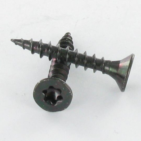 1 x Agglo houtschroeven gefreesde kop TORX T20 4X40 Zwart gegalvaniseerd staal