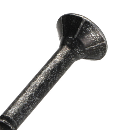 1 x TEKOR houtschroeven gefreesde kop kartel 6X70 bedraad op 42 TORX T30 Zwart gegalvaniseerd staal anti-splijtpunt type