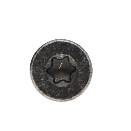 1 x TEKOR houtschroeven gefreesde kop kartel 6X70 bedraad op 42 TORX T30 Zwart gegalvaniseerd staal anti-splijtpunt type