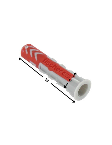 1 x Plug Nylon DUOPOWER Fischer 6X50 zonder...