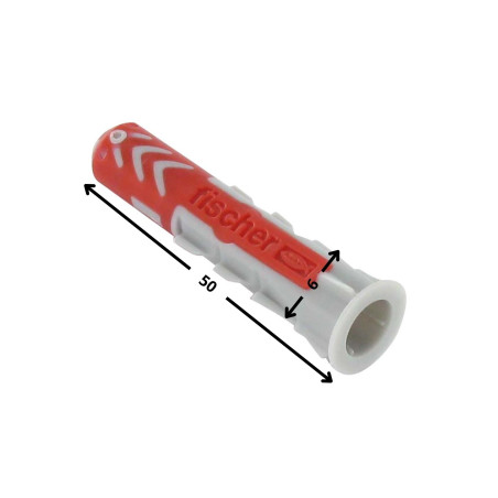 1 x Plug Nylon DUOPOWER Fischer 6X50 zonder Schroeven