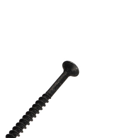1 x Agglo houtschroeven gefreesde kop Pozi PZ7 5X80 gedeeltelijke draad Zwart gegalvaniseerd staal