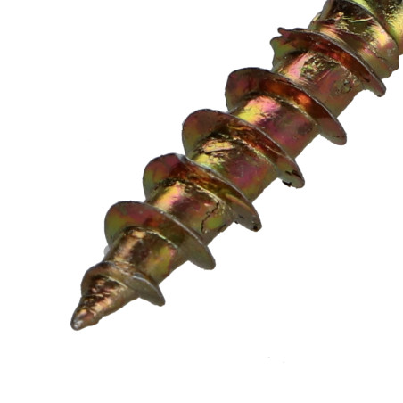 1 x Agglo houtschroeven gefreesde kop Pozi PZ7 3,5 x 12 volledige draad Bichromaat