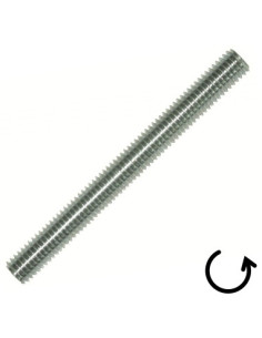 Draadstang M20 lengte 1 meter steek links RVS A2 2