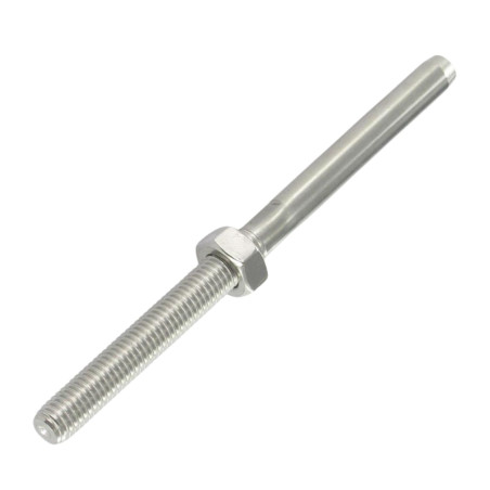 1 x Inside Right Thread steek links A4 RVS Kabel 4 totale lengte 110