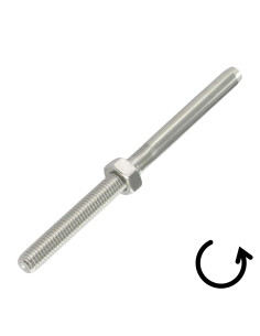 Inside Right Thread steek links A4 RVS Kabel 4 totale... 2