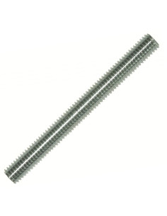 Draadstang M27 lengte 1 meter steek links Wit verzinkt staal