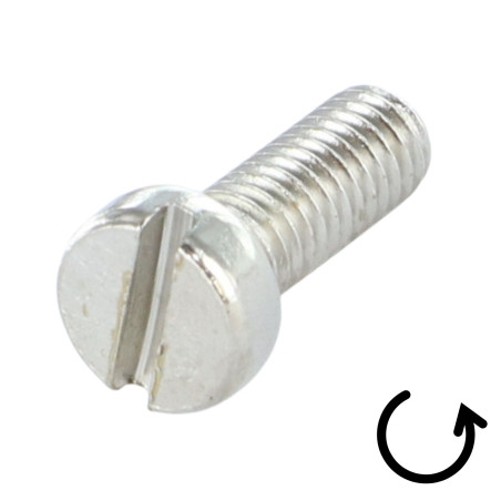 1 x Metalen schroeven bol cilinderkop split M10X70 P.GAUCHE Nikkelstaal