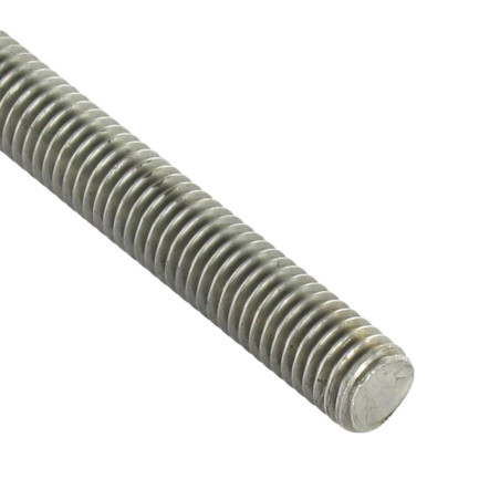1 x Draadstang M24 lengte 1 meter steek links RVS A2