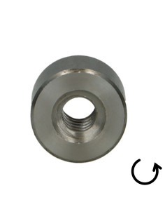 Moer cilindrisch Draadstang trapeziumvormig links 30X6... 2