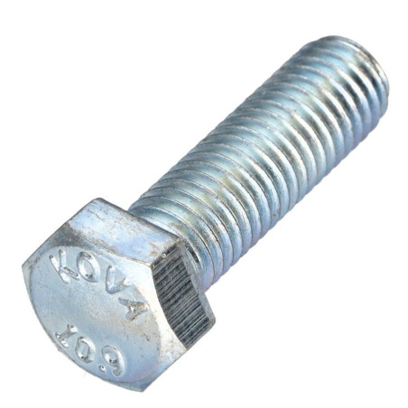 1 x Metalen schroeven zeskantkop TH steek links M6X50 klasse 10.9 geomet staal