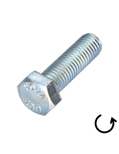 1 x Metalen schroeven zeskantkop TH steek links...