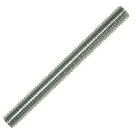 1 x Draadstang M18 lengte 1 meter steek links RVS A2