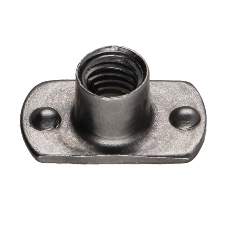 1 x Cilindrische moer om te lassen interne baas M6 22X14 Ruw staal