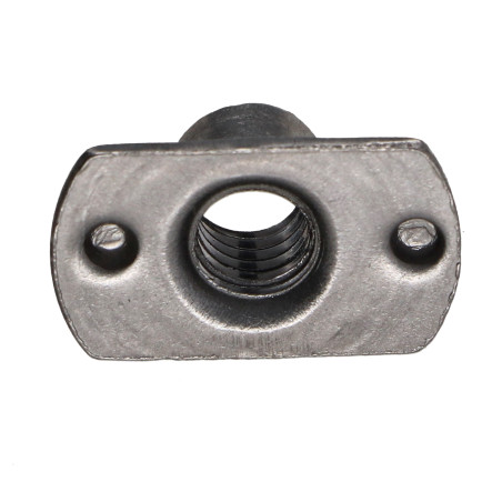 1 x Cilindrische moer om te lassen interne baas M6 22X14 Ruw staal