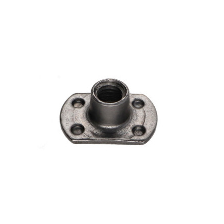 1 x Cilindrische moer om te lassen Externe baas M10 26X18 hoogte 12 Ruw staal