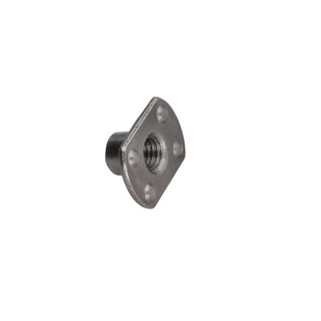 1 x Cilindrische moer om te lassen Externe baas M10 26X18 hoogte 12 Ruw staal