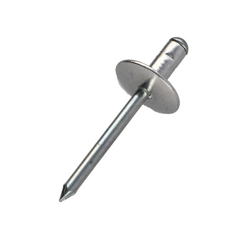 1 x Blindklinknagels Aluminium stang stål 4.8X17 grote kop POLYGRIP multi-aanspanning