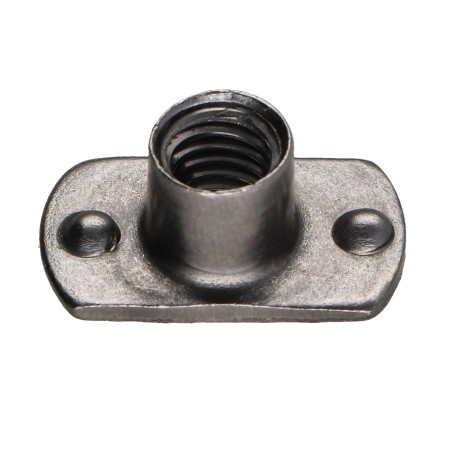 1 x Cilindrische moer om te lassen interne baas M6 19X11 hoogte 7.8 Ruw staal