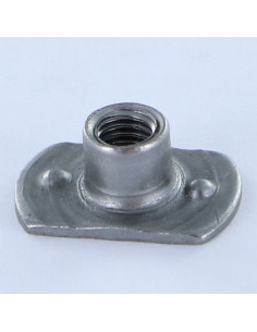 Cilindrische moer om te lassen M5 19X11 hoogte 7.8 Ruw staal