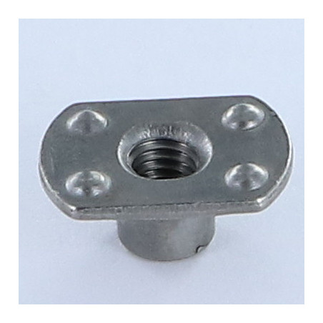 1 x Cilindrische moer om te lassen Externe baas M6 19X11 hoogte 7.8 Ruw staal