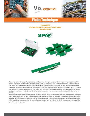 1 x SPAX Gelijkrichter BLAD van TERRAS
