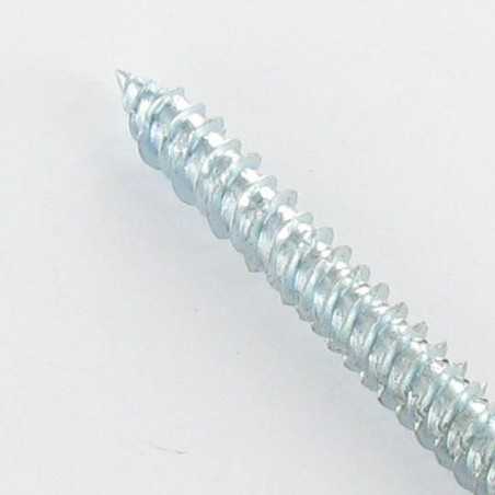1 x Schroeven Beton gefreesde kop ROOD 7,5X120 TORX T30 Wit verzinkt staal RAL8017 chocolade bruin