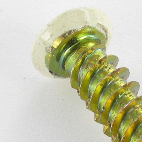 1 x Schroeven Beton gefreesde kop ROOD 7,5X120 TORX T30 Bichromaat RAL1015 licht ivoor