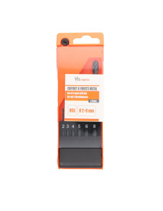 Assortiment van 6 BOSSEN METAAL HSS