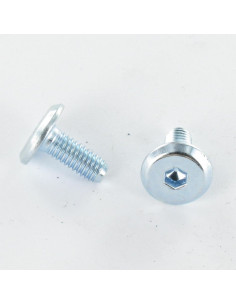 Metalen schroeven plat sleutel van 4 M6X20 Wit verzinkt...