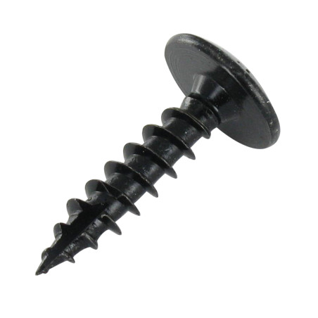 1 x TEKOR houtschroeven Schroeven scharnier 6X25 bedraad op 25 TORX T30 Zwart gegalvaniseerd staal anti-splijtpunt type 17