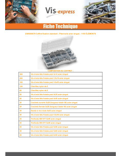 Assortiment van Oogschroeven Wit verzinkt staal (1155... 2