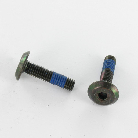 1 x Metalen schroeven plat sleutel van 4 M6X90 Remdraad Zwart gegalvaniseerd staal